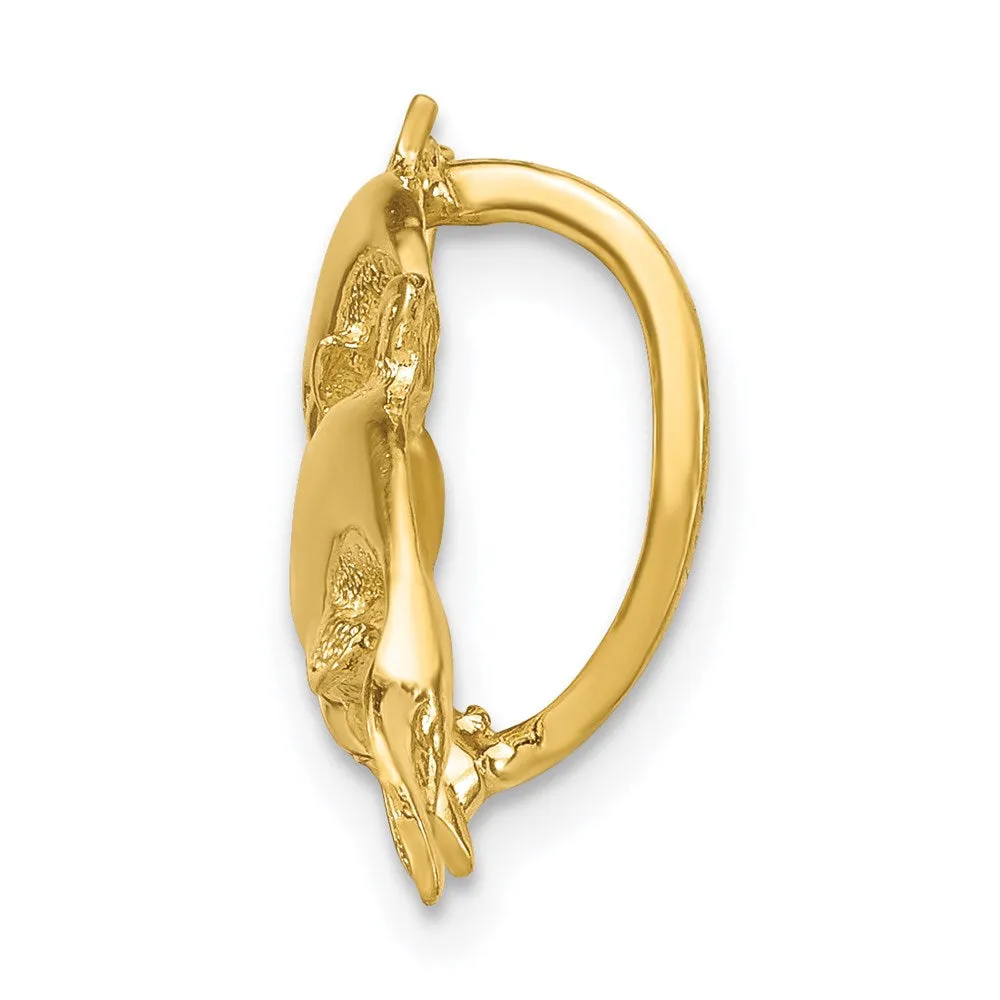 14k Dolphins Slide