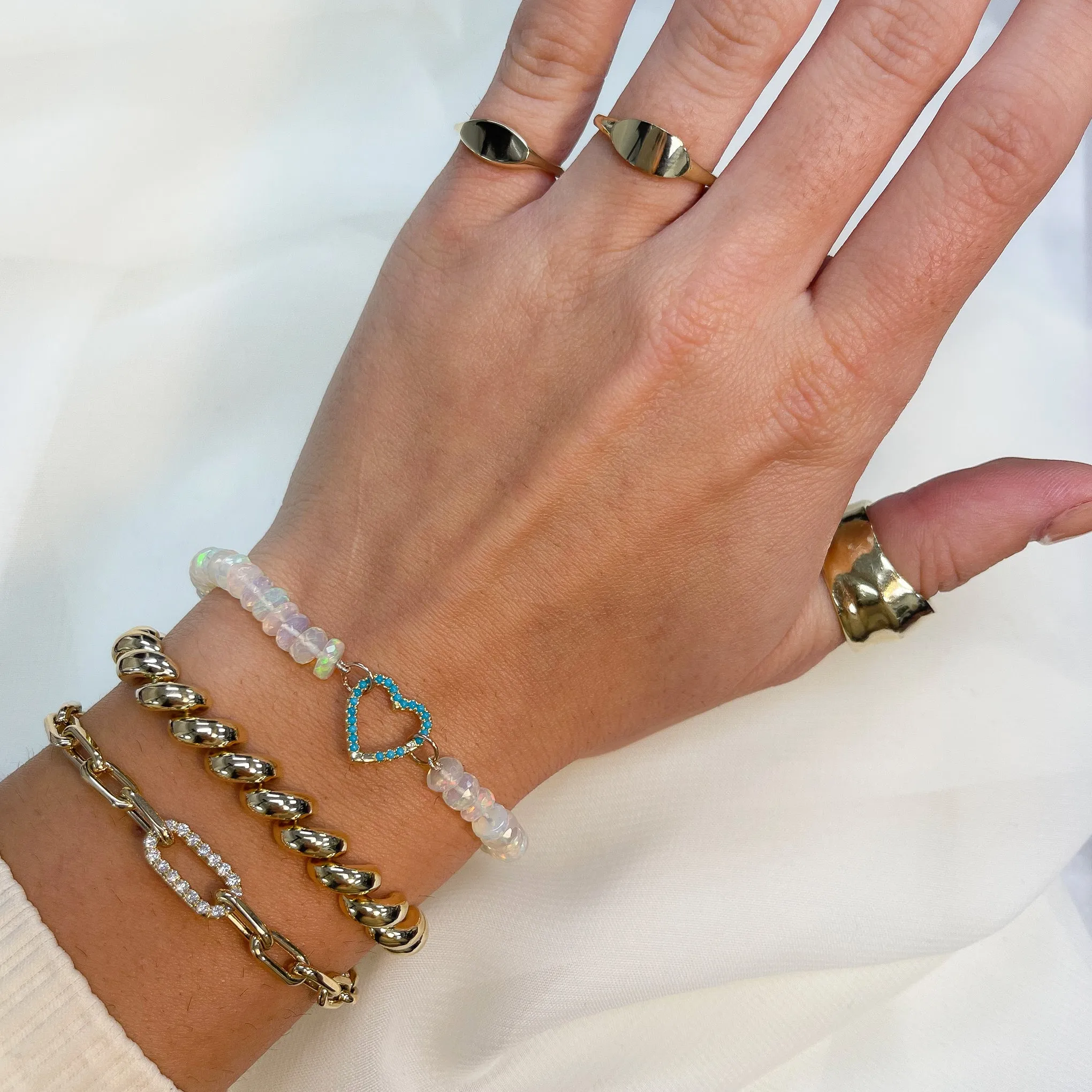 14K Gold San Marcos Chain Bracelet