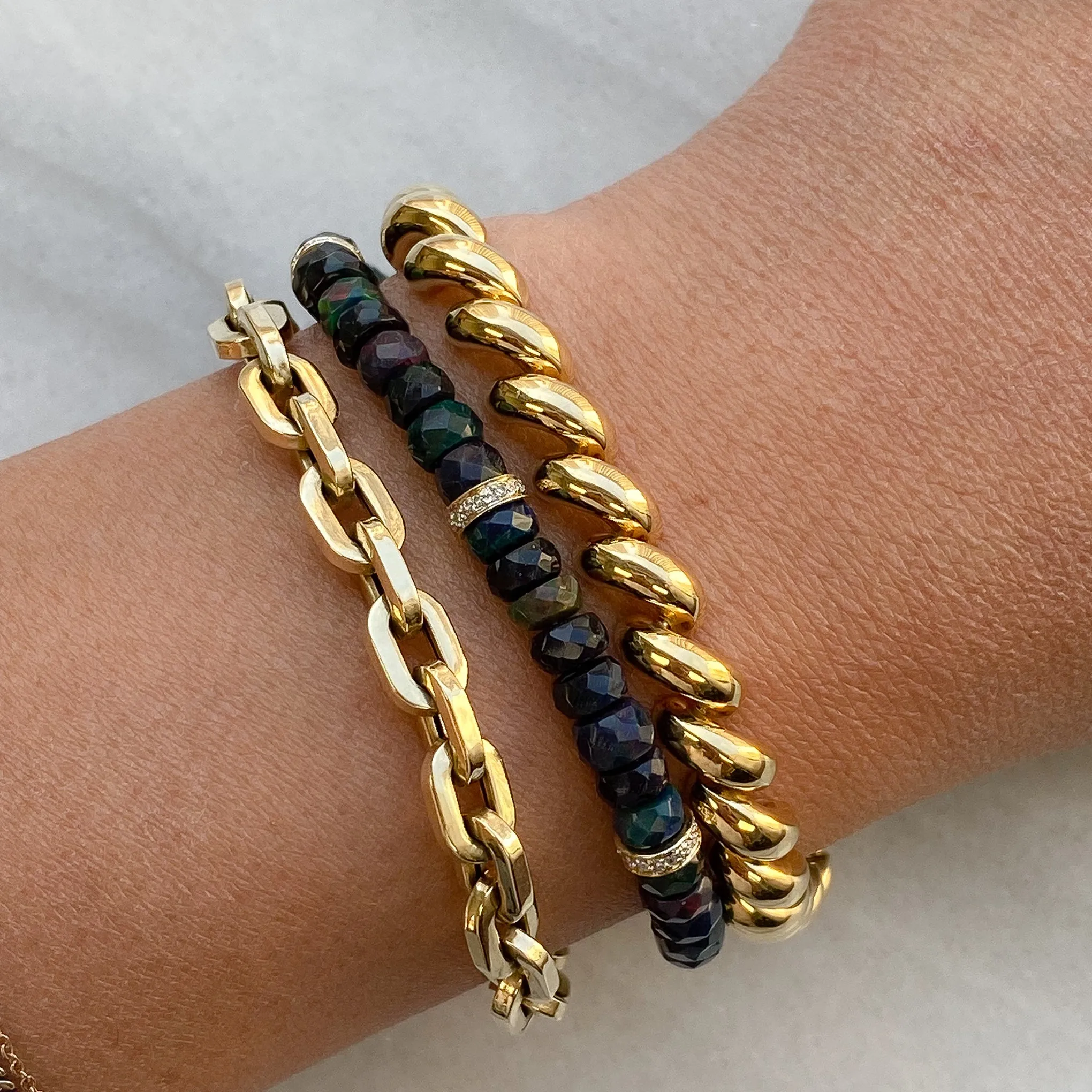 14K Gold San Marcos Chain Bracelet