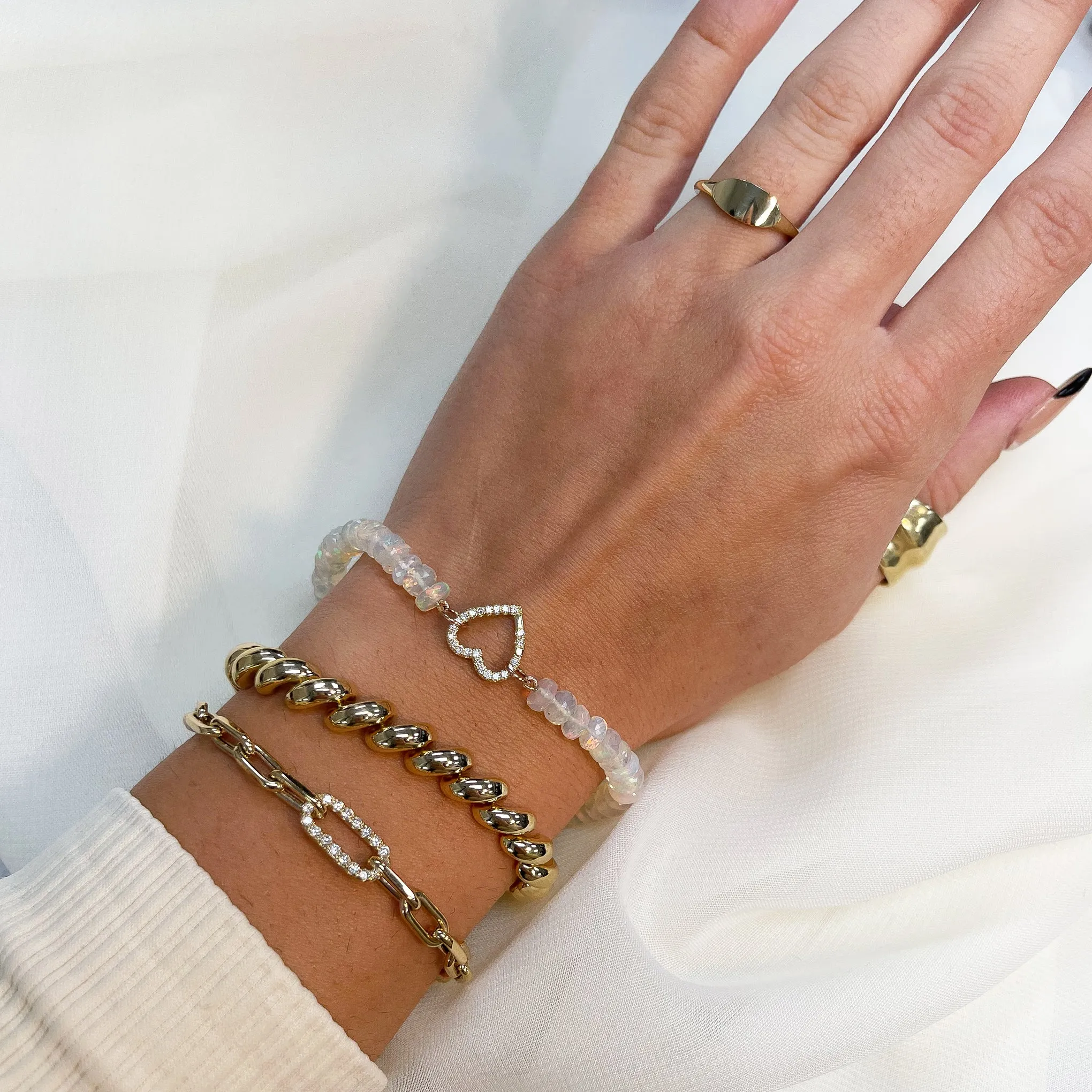 14K Gold San Marcos Chain Bracelet