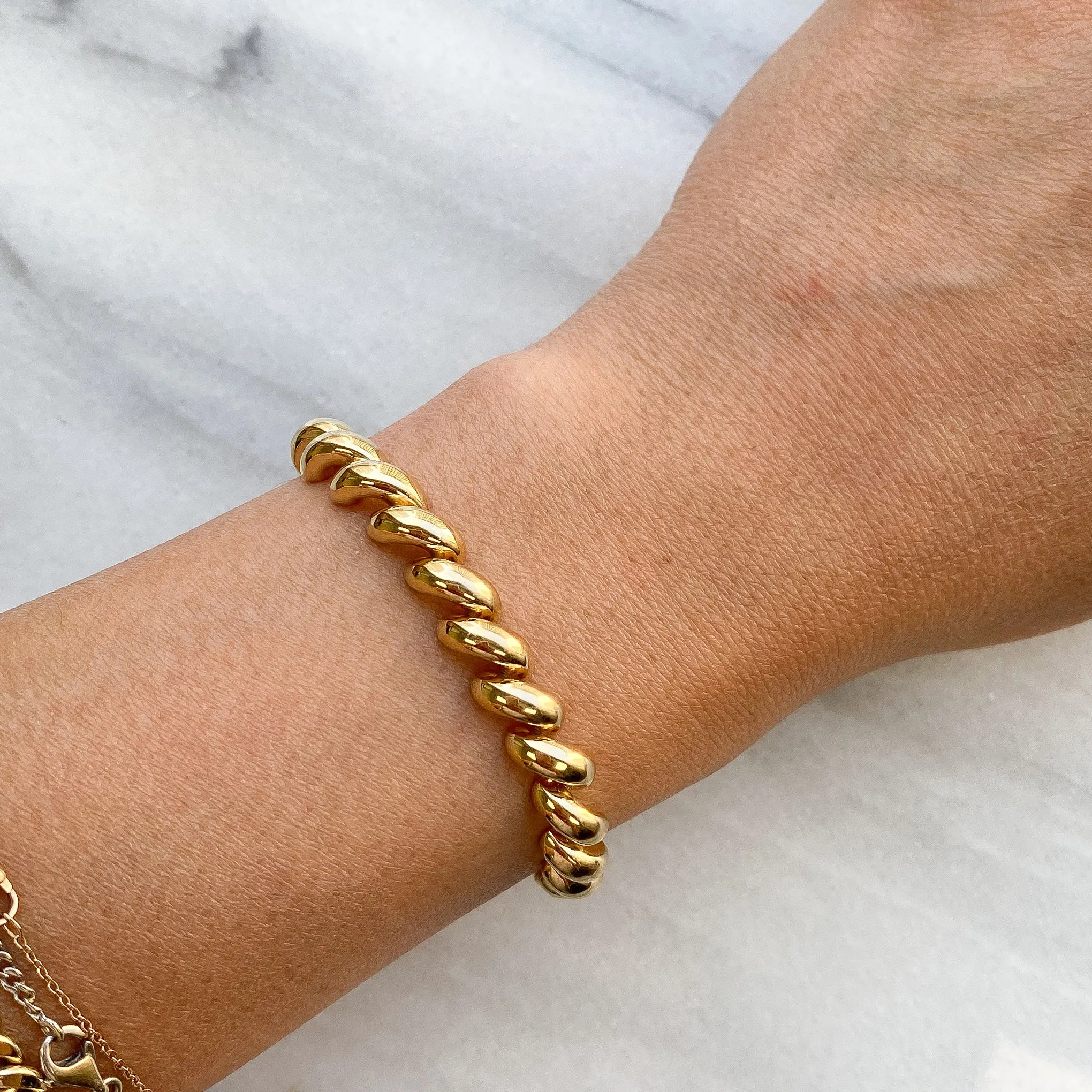 14K Gold San Marcos Chain Bracelet