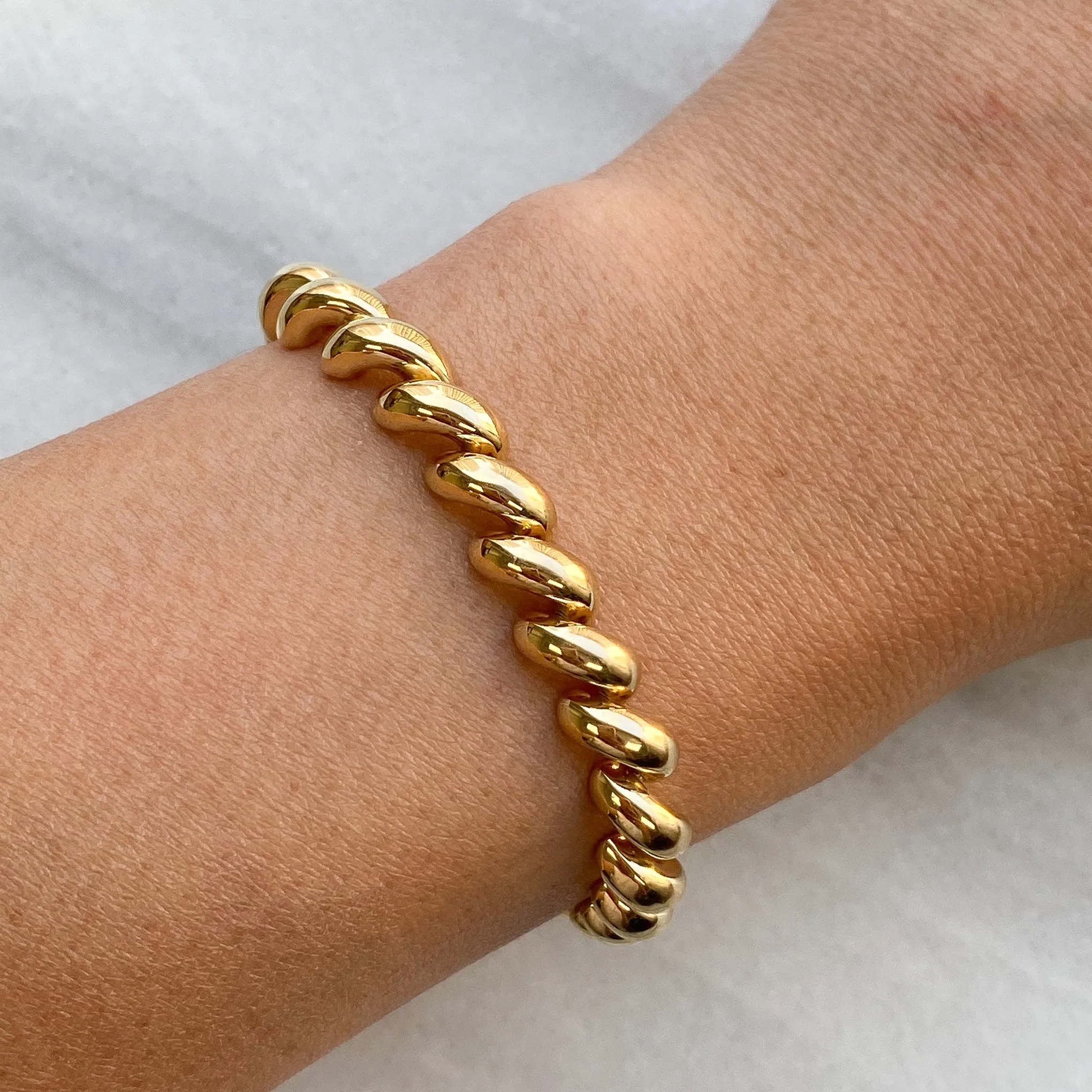 14K Gold San Marcos Chain Bracelet