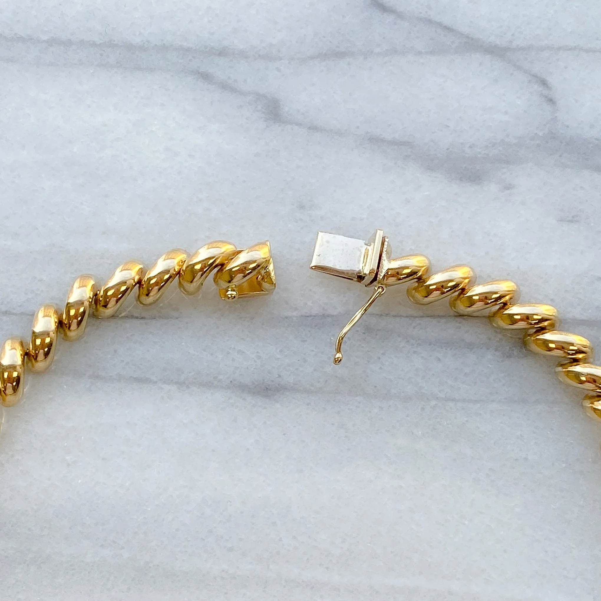14K Gold San Marcos Chain Bracelet