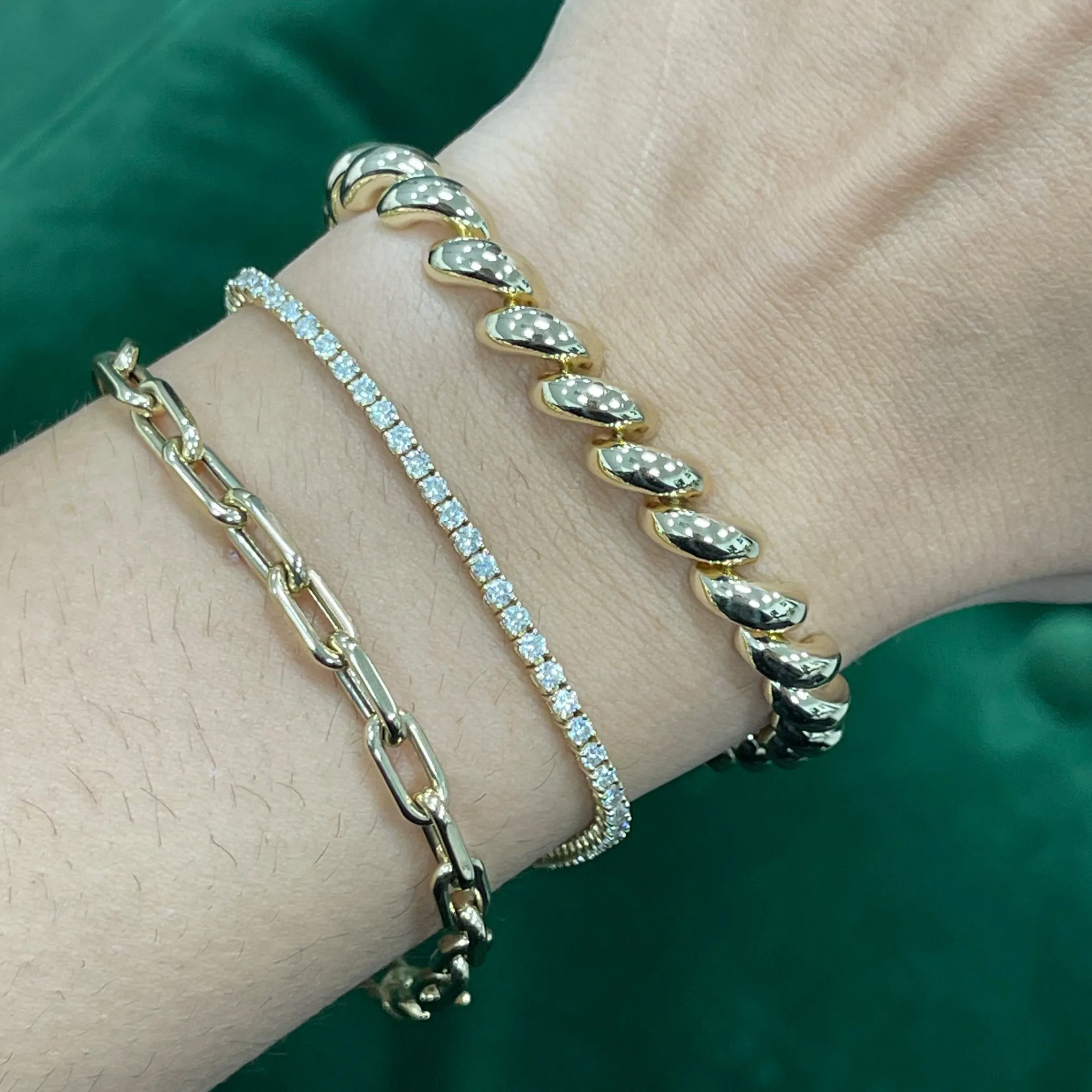 14K Gold San Marcos Chain Bracelet