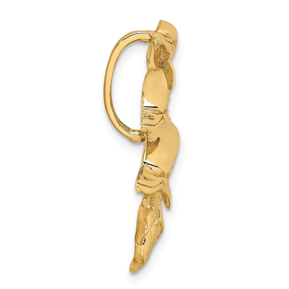 14k Triple Dolphin Fits 5mm/8mm Slide