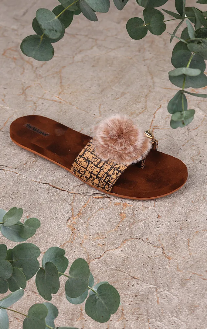 A Furry Friend Flat Sandals