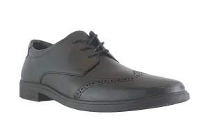 Accent Black Brogue Derby Shoes