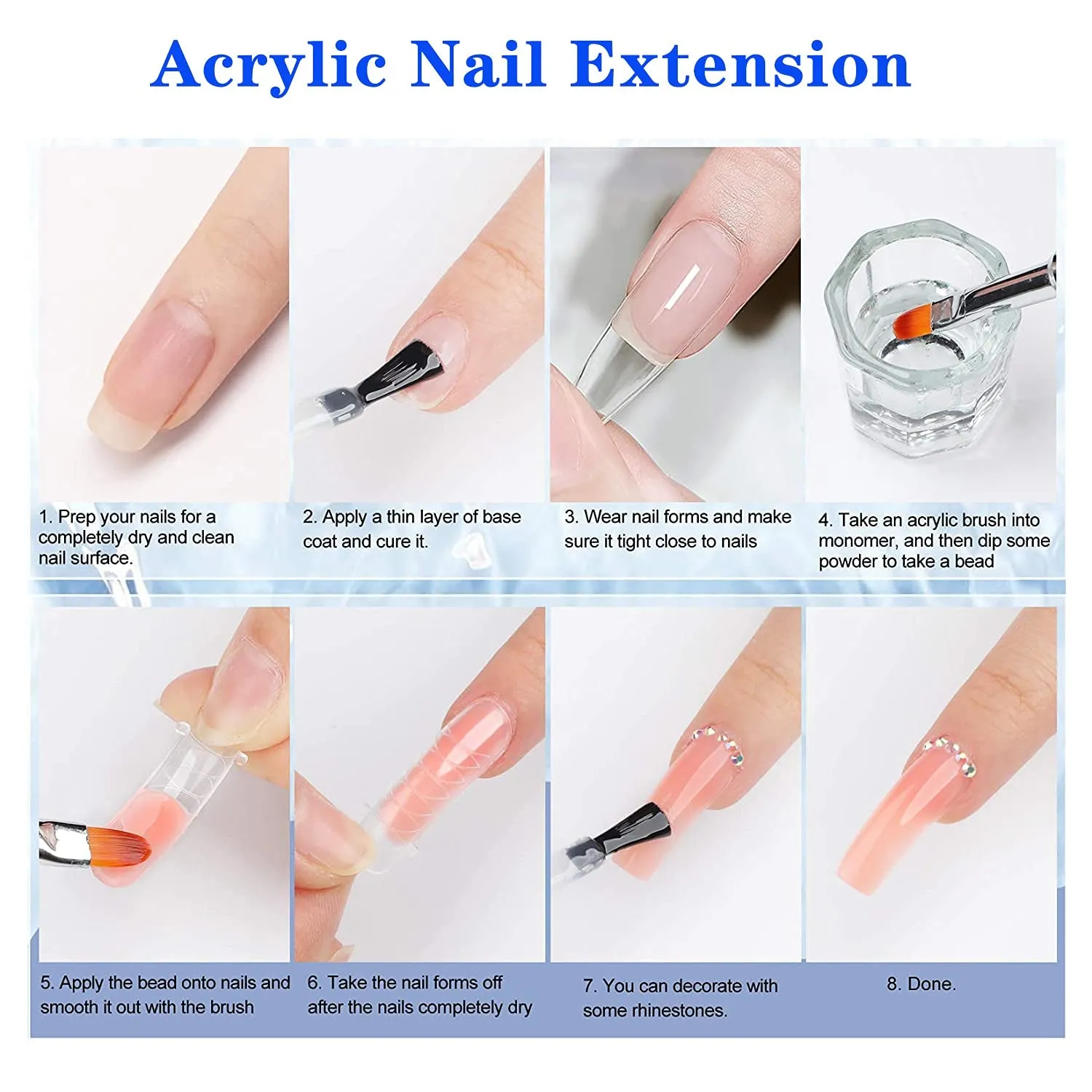 Acrylic Liquid Monomer - 150Ml Acrylic for Professional Liquid Monomer Liquid Monomer Nail System Kit for Acrylic Nails Extension Quick Dry Time (150Ml)