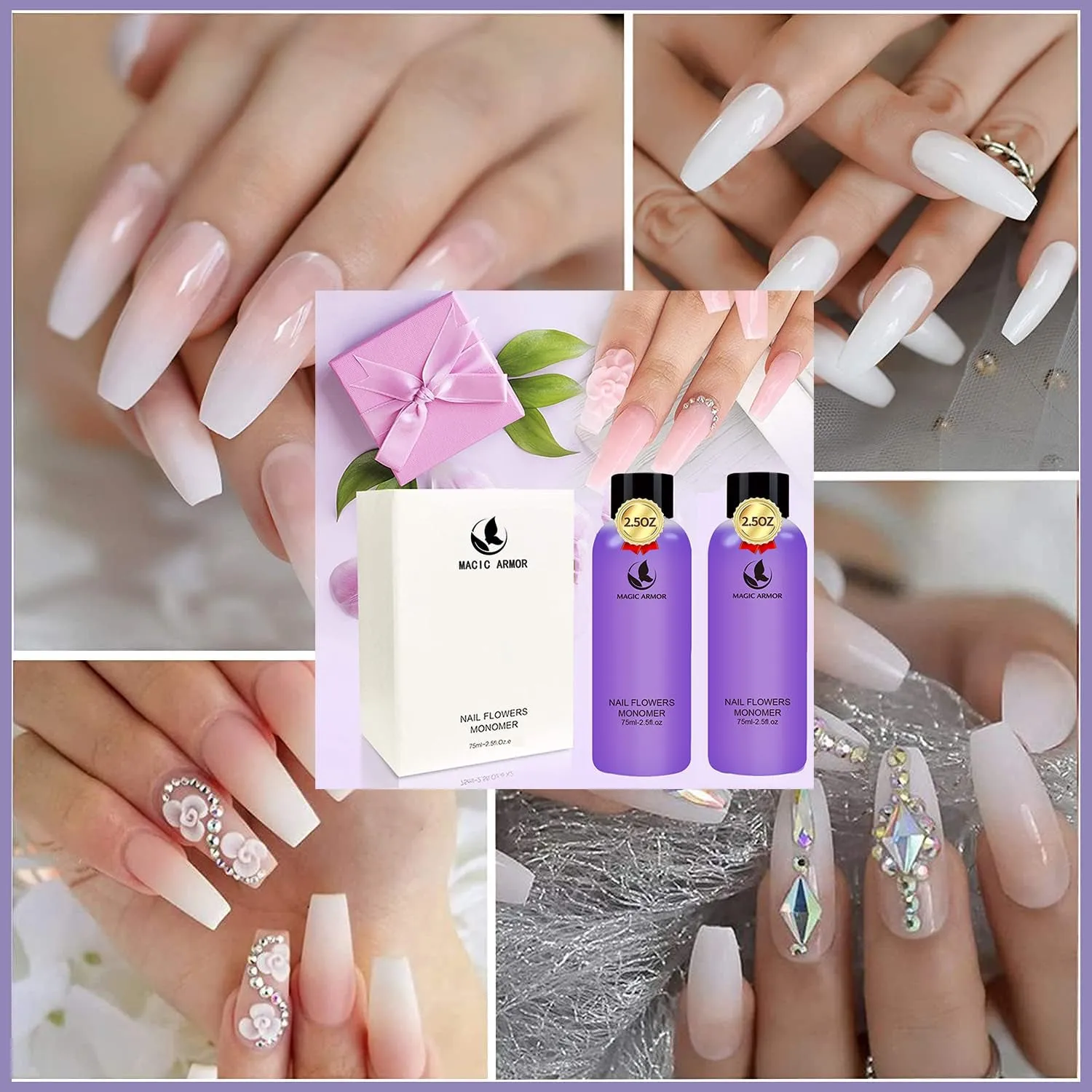 Acrylic Liquid Monomer - 150Ml Acrylic for Professional Liquid Monomer Liquid Monomer Nail System Kit for Acrylic Nails Extension Quick Dry Time (150Ml)