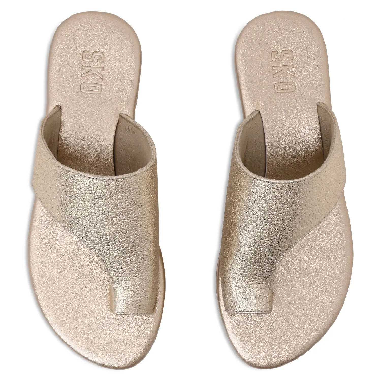 Amalfi in Gold Flats For Women