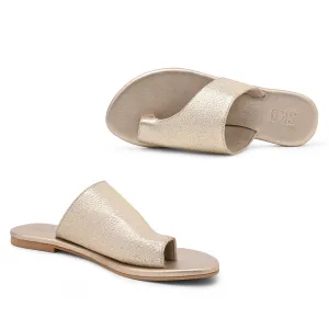 Amalfi in Gold Flats For Women
