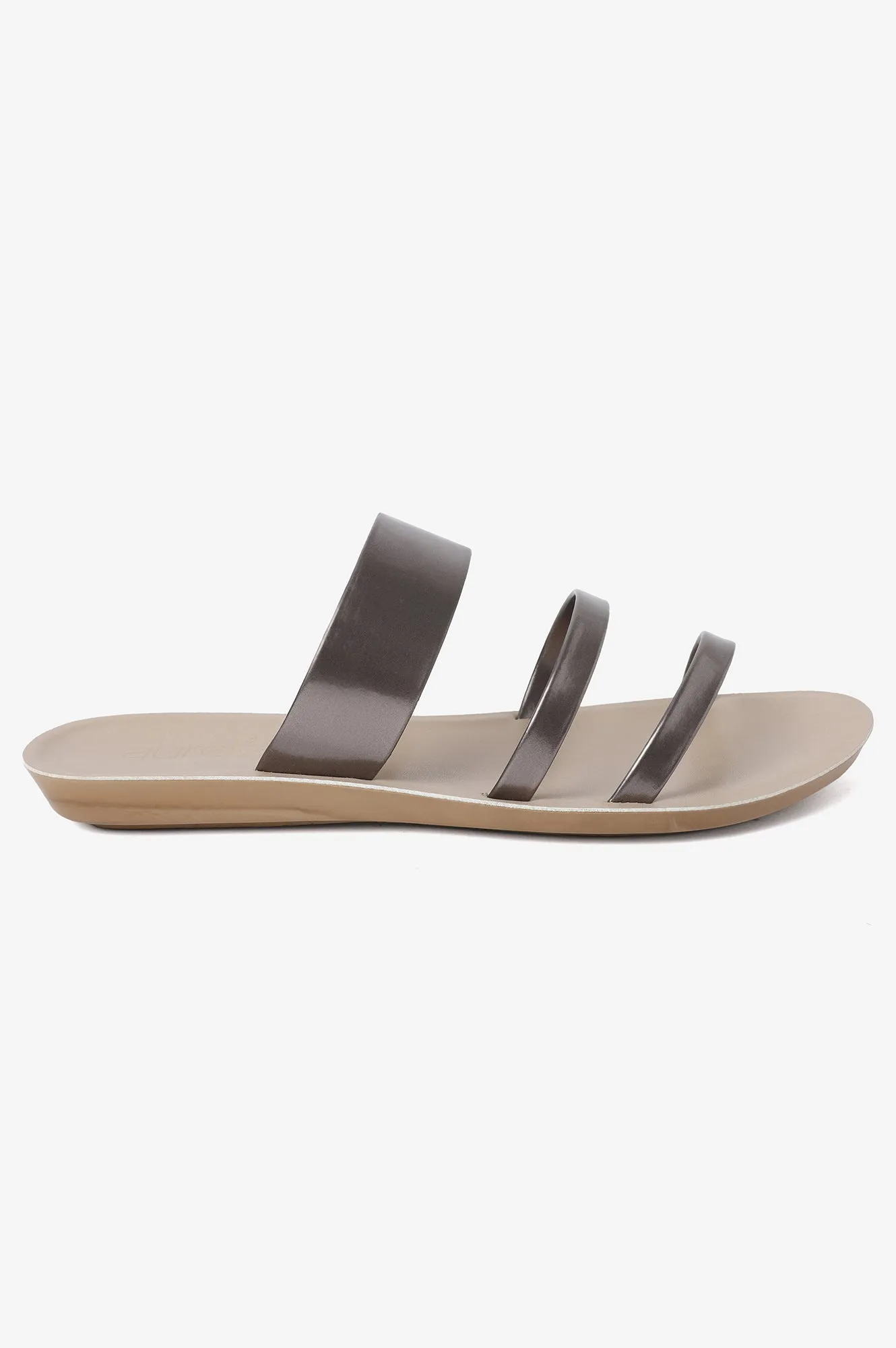 Aurelia Na Pewter Almond Toe Flat