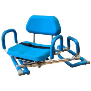Bathroom Safety Chair with Padded Rotating Seat