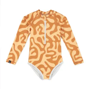 beach & bandits Coral Reef Golden upf50  swimsuit