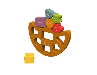 Begin Again Toys - Balance Boat Shapes and Colors Playset
