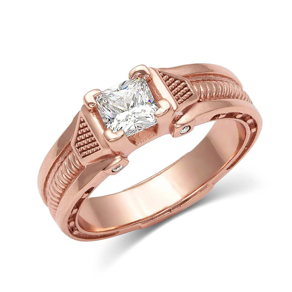BGRG3419RG-7 Ring Horse Shoe & Nail CZ