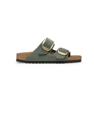 Birkenstock Arizona Big Buckle Nubuck Leather Thyme Sandals