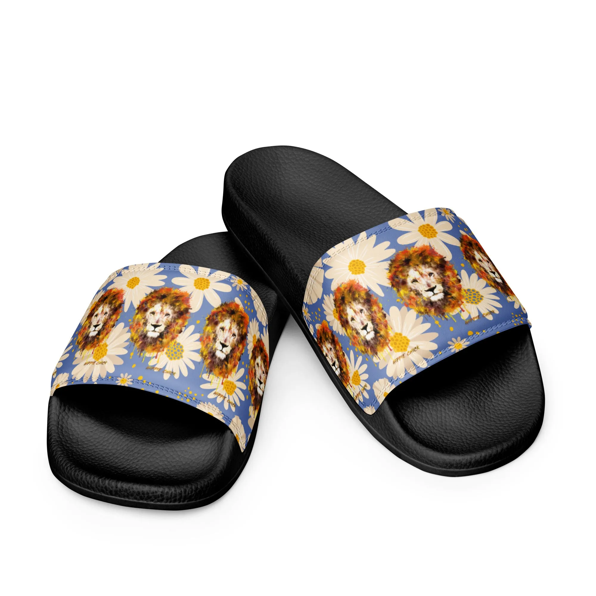 Blue Daisies Women's Slides