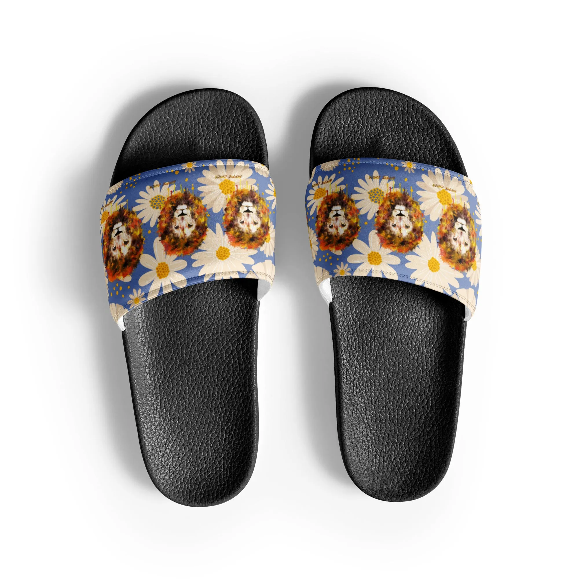 Blue Daisies Women's Slides