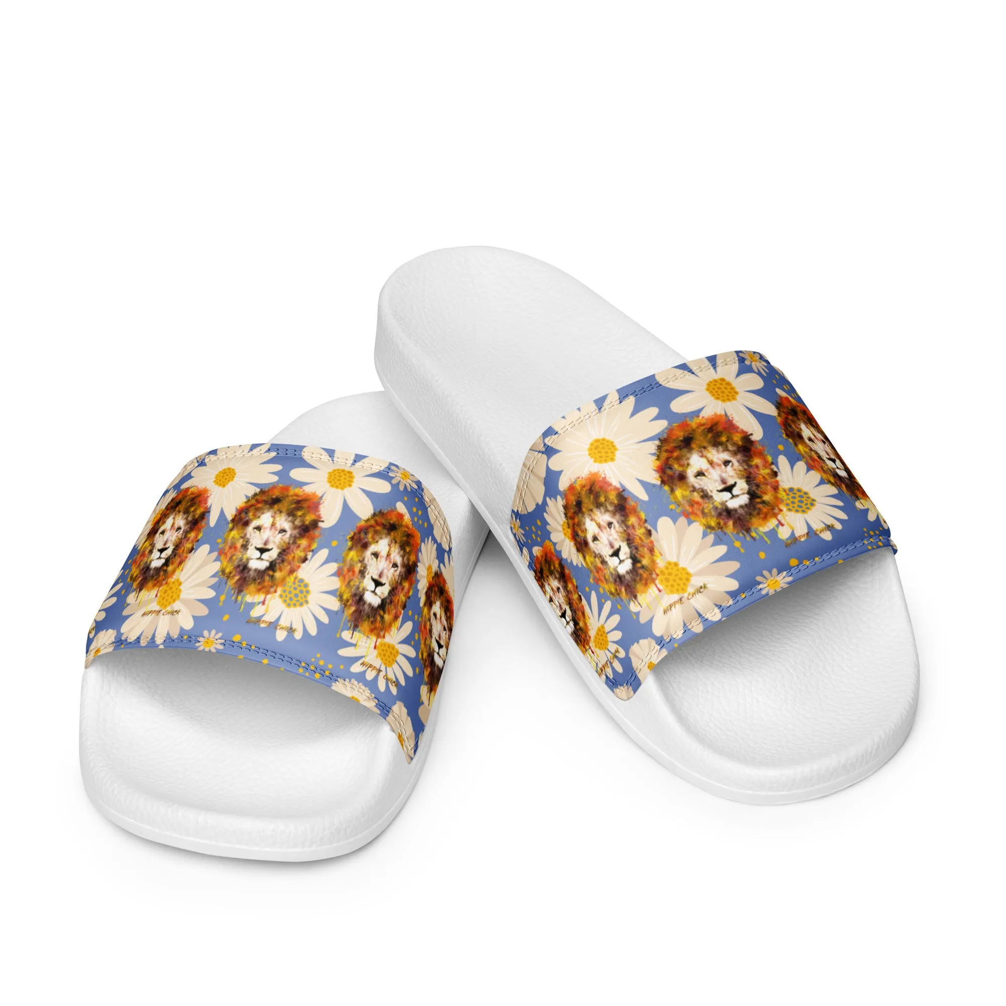 Blue Daisies Women's Slides