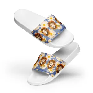 Blue Daisies Women's Slides