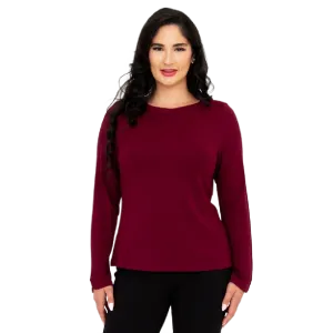 Blue Sky Mona Top Burgundy