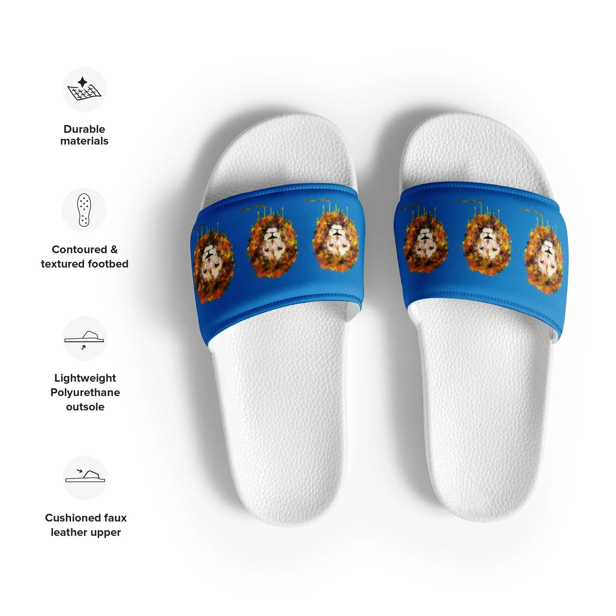 Blue Women's Slides