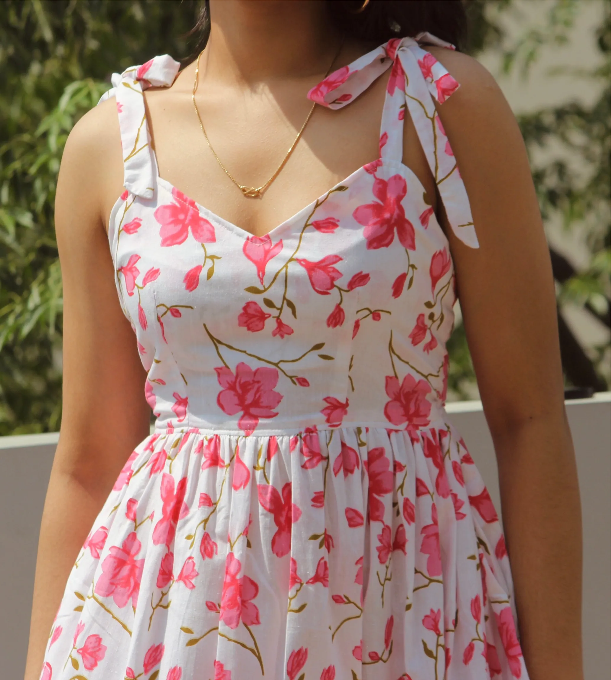 Blush Blossom Strappy Dress