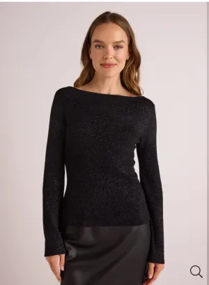 Boatneck Long Sleeve Sweater