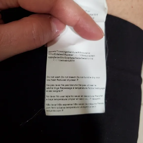 Boss Hugo Boss Dress Size 6 Black White Silk Sleeveless