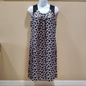 Boss Hugo Boss Dress Size 6 Black White Silk Sleeveless