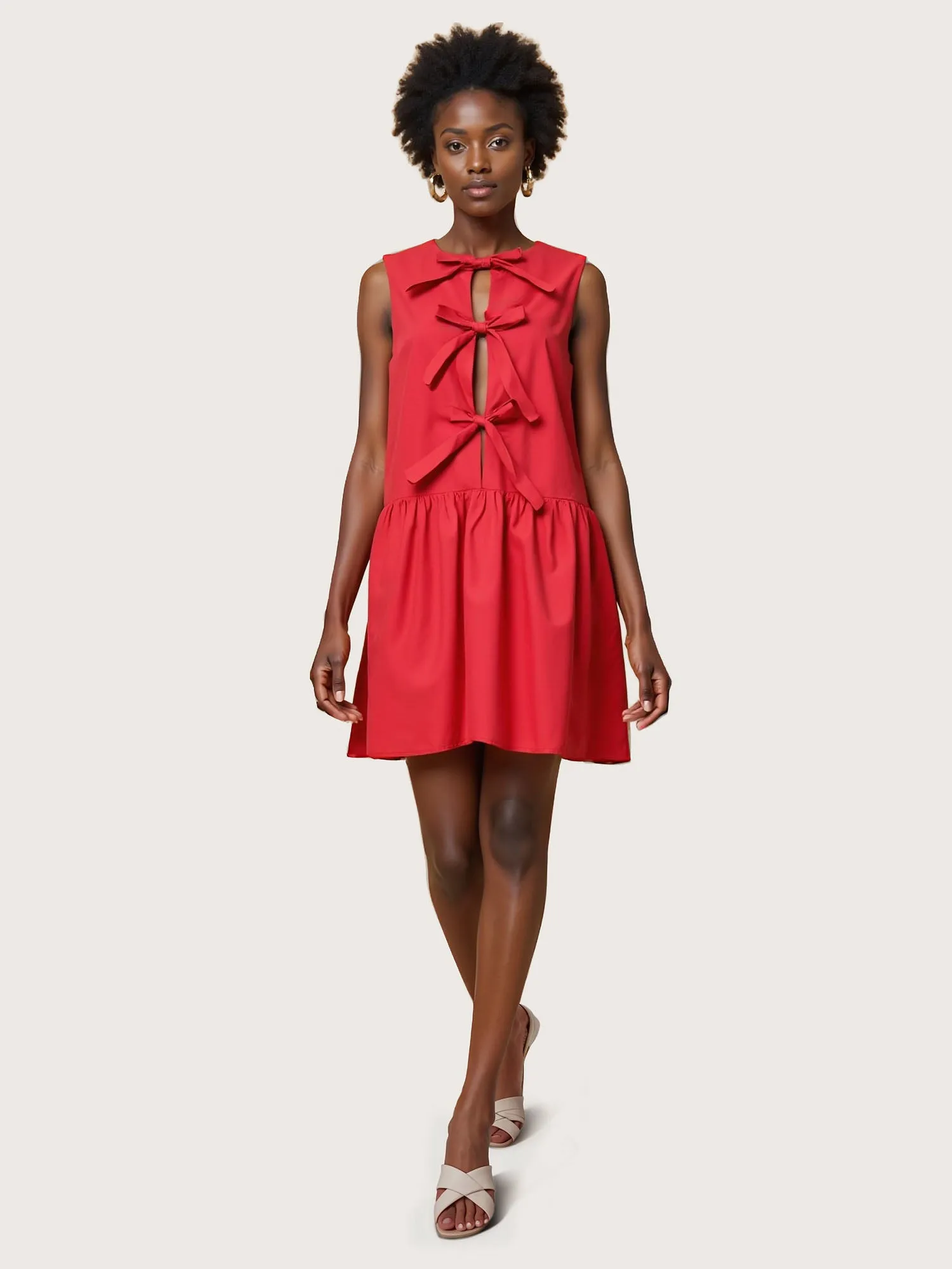 Bow Mini Shift Dress