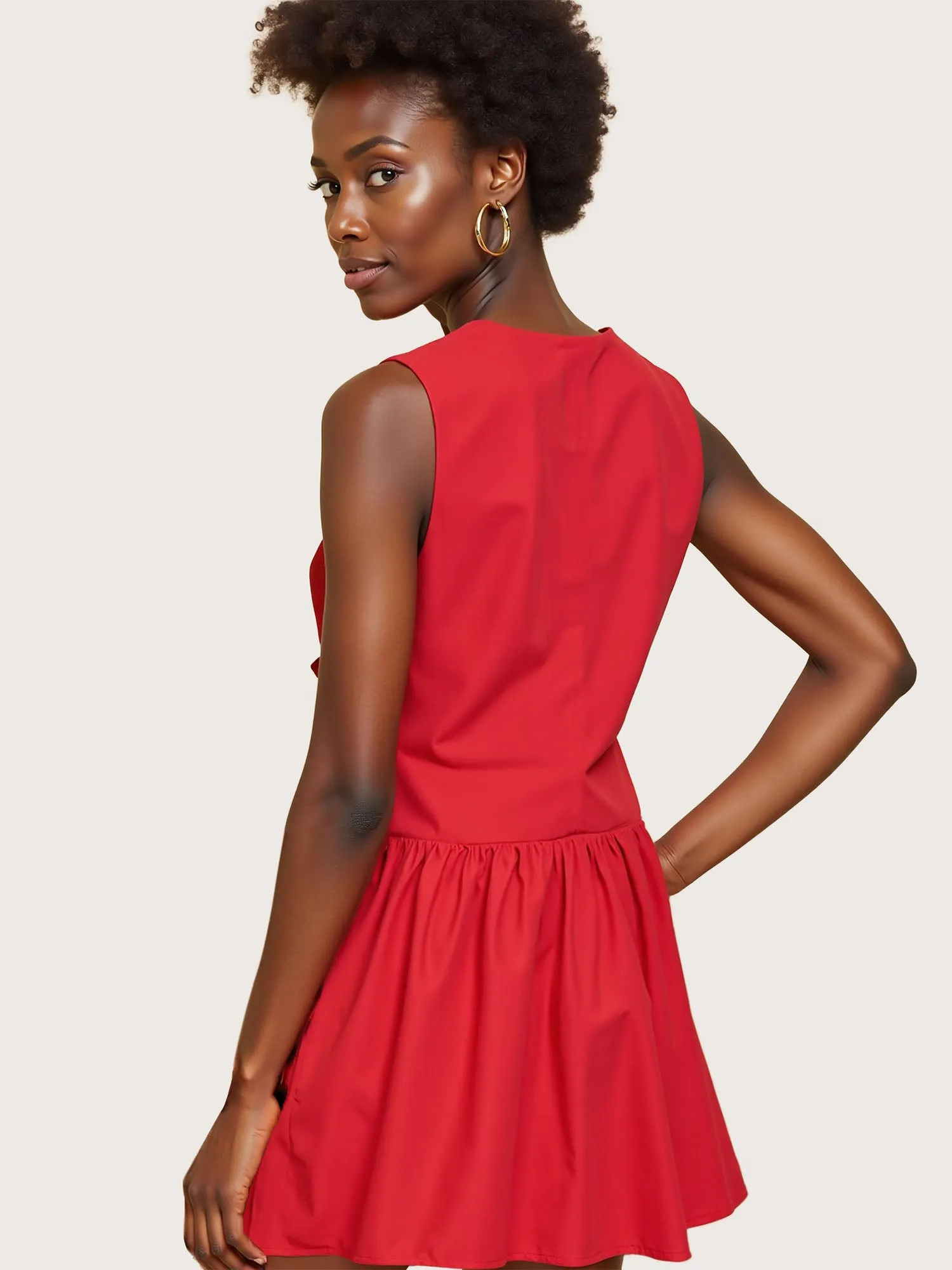 Bow Mini Shift Dress