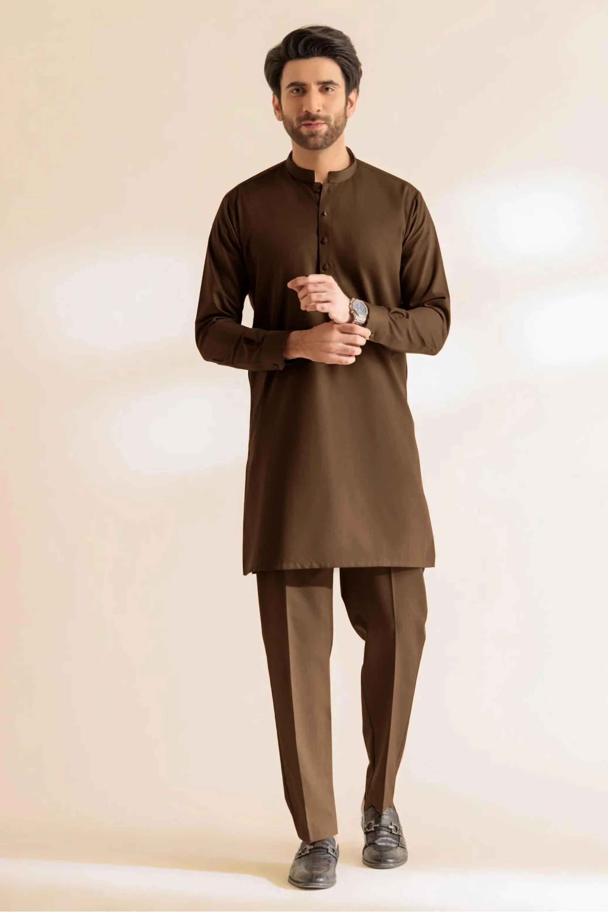 Brown Kurta Pajama For Men