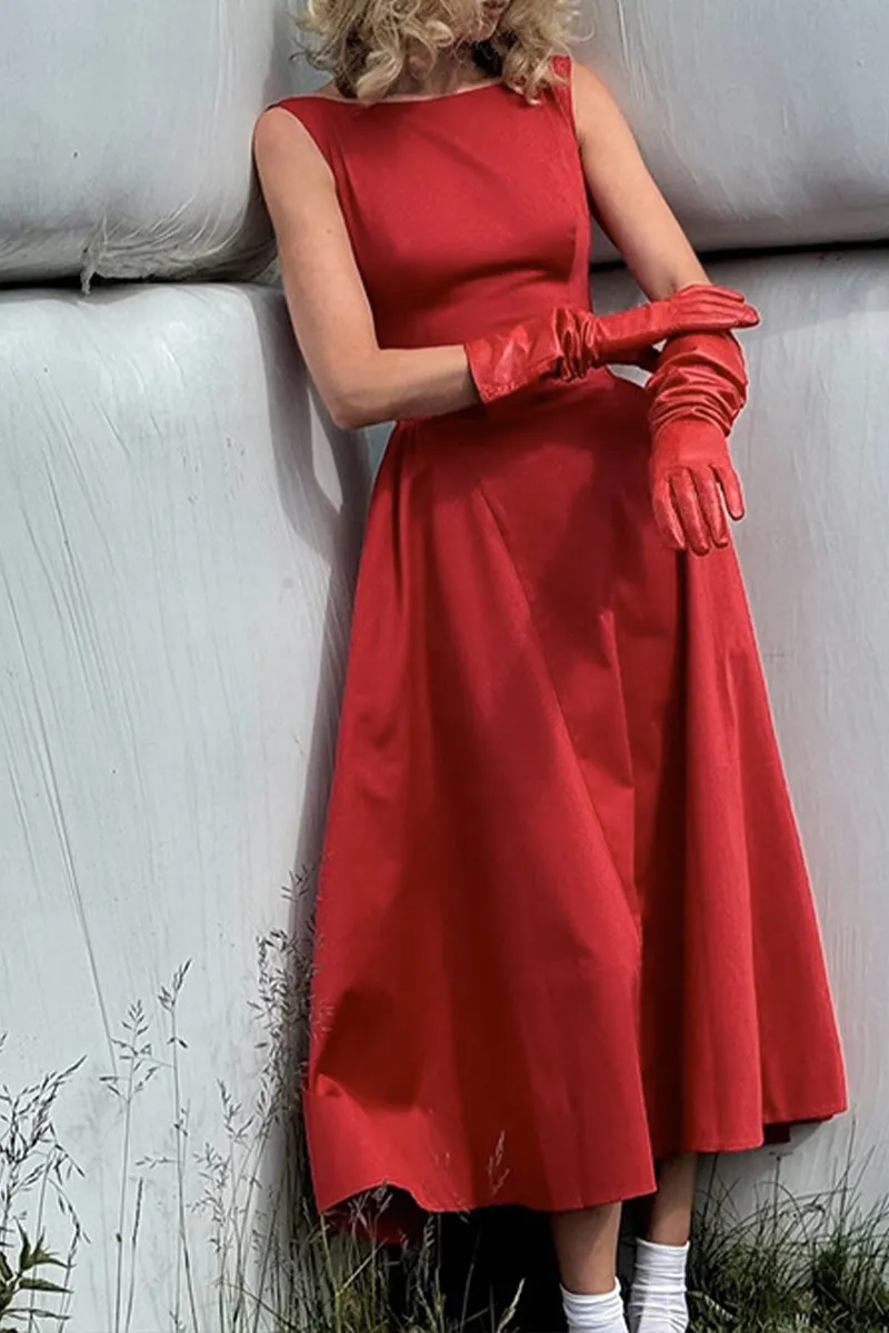 BS3330 Fit and Flare Long Dress