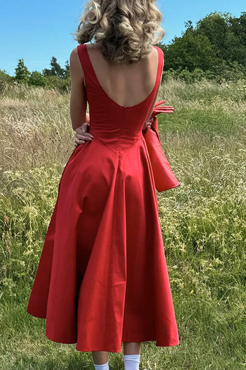 BS3330 Fit and Flare Long Dress
