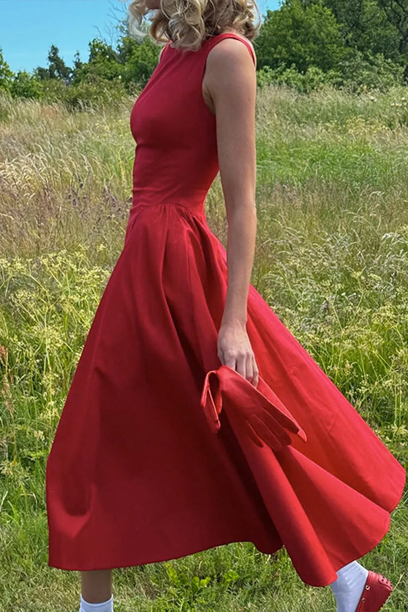 BS3330 Fit and Flare Long Dress