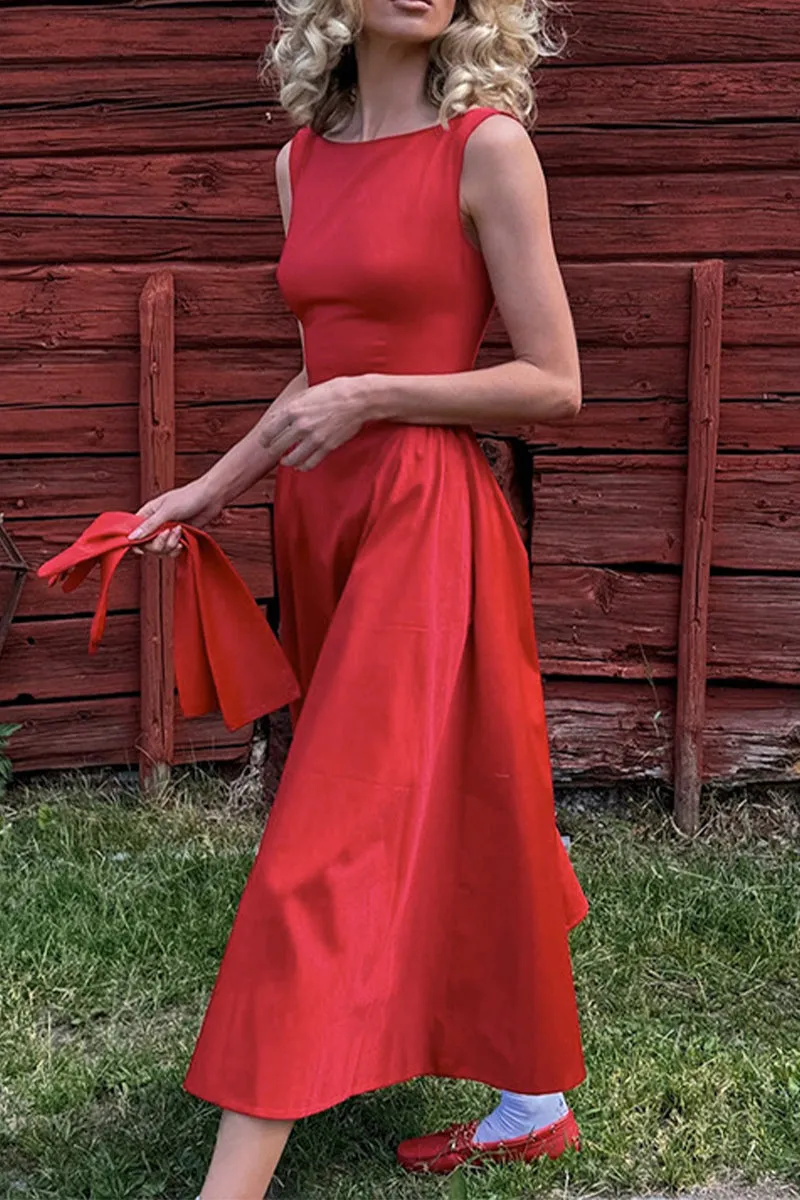 BS3330 Fit and Flare Long Dress