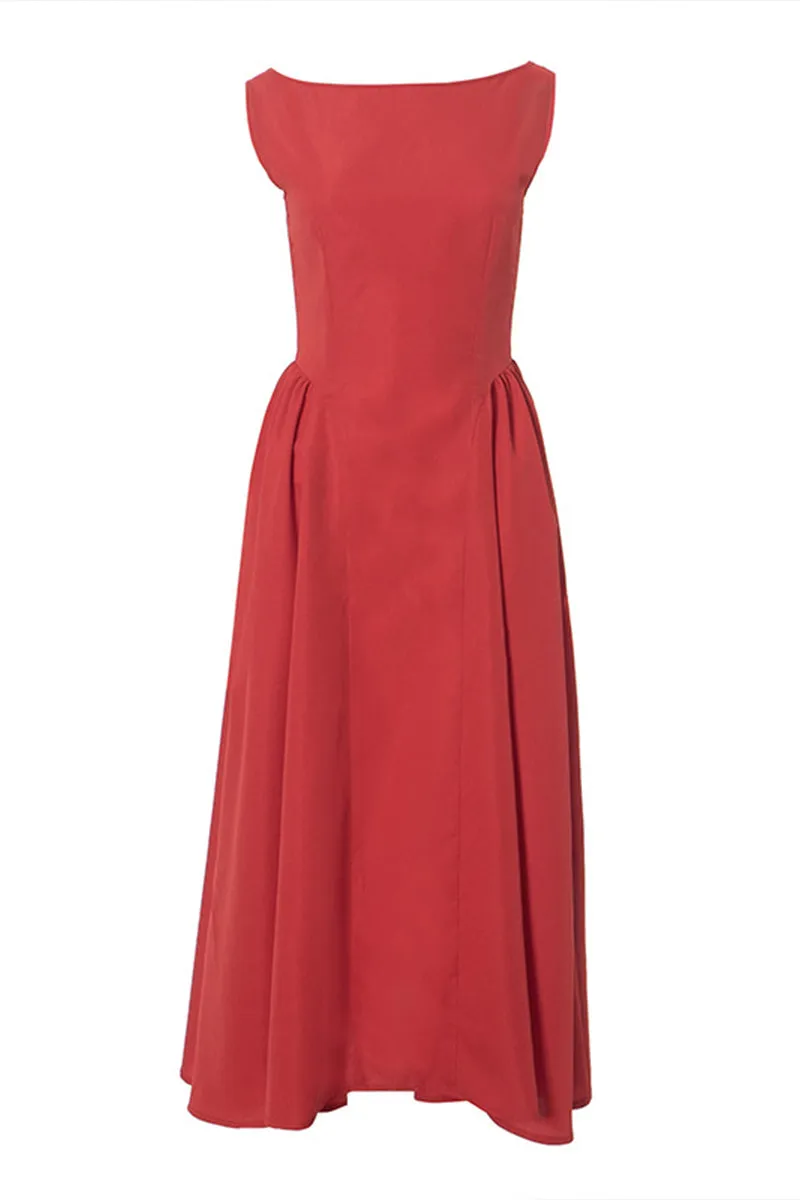 BS3330 Fit and Flare Long Dress
