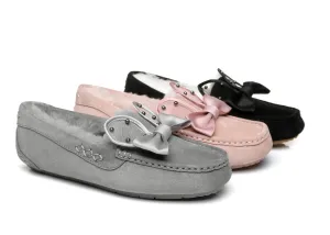 Casual Flats Women Wabbit Moccasin