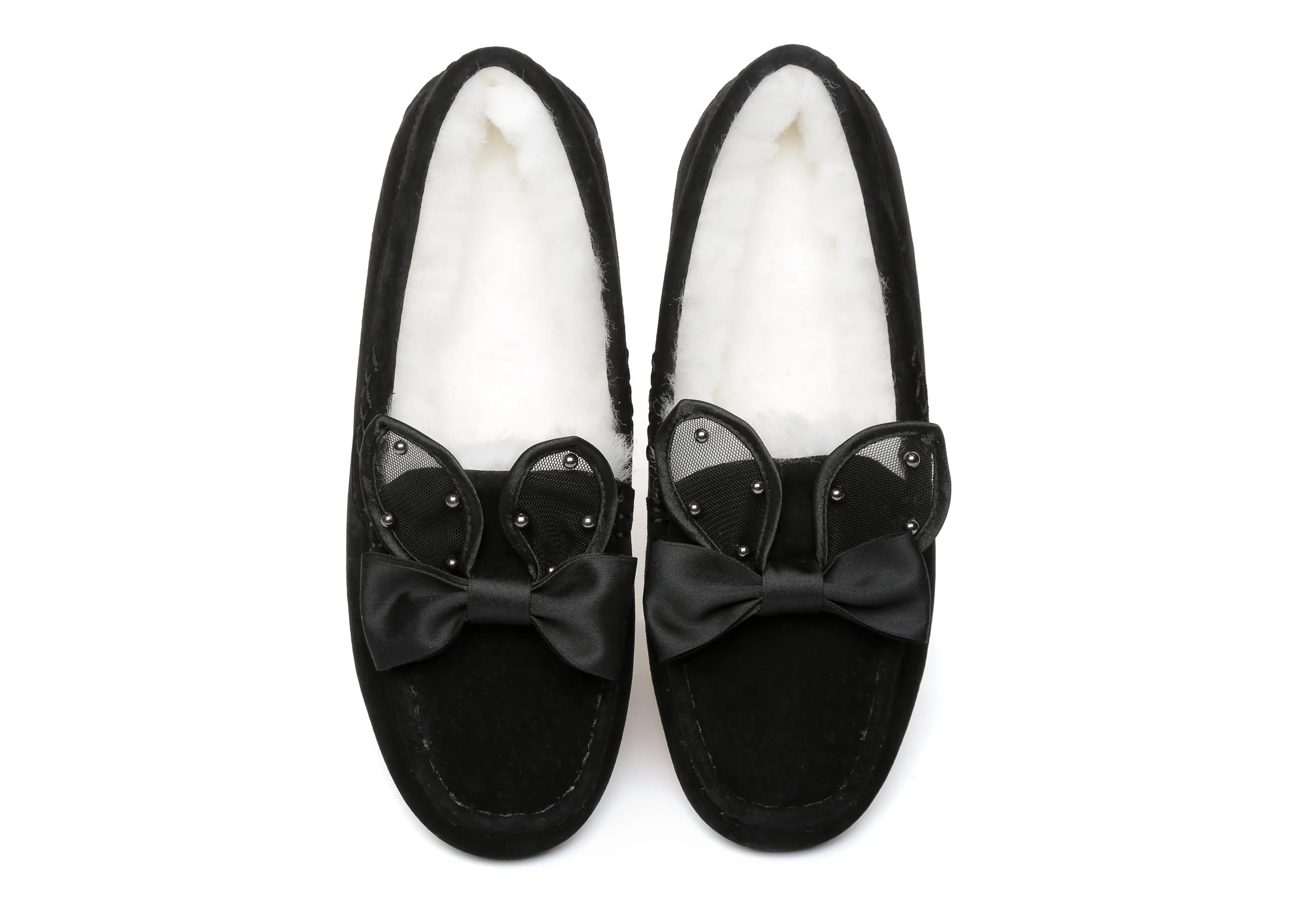 Casual Flats Women Wabbit Moccasin