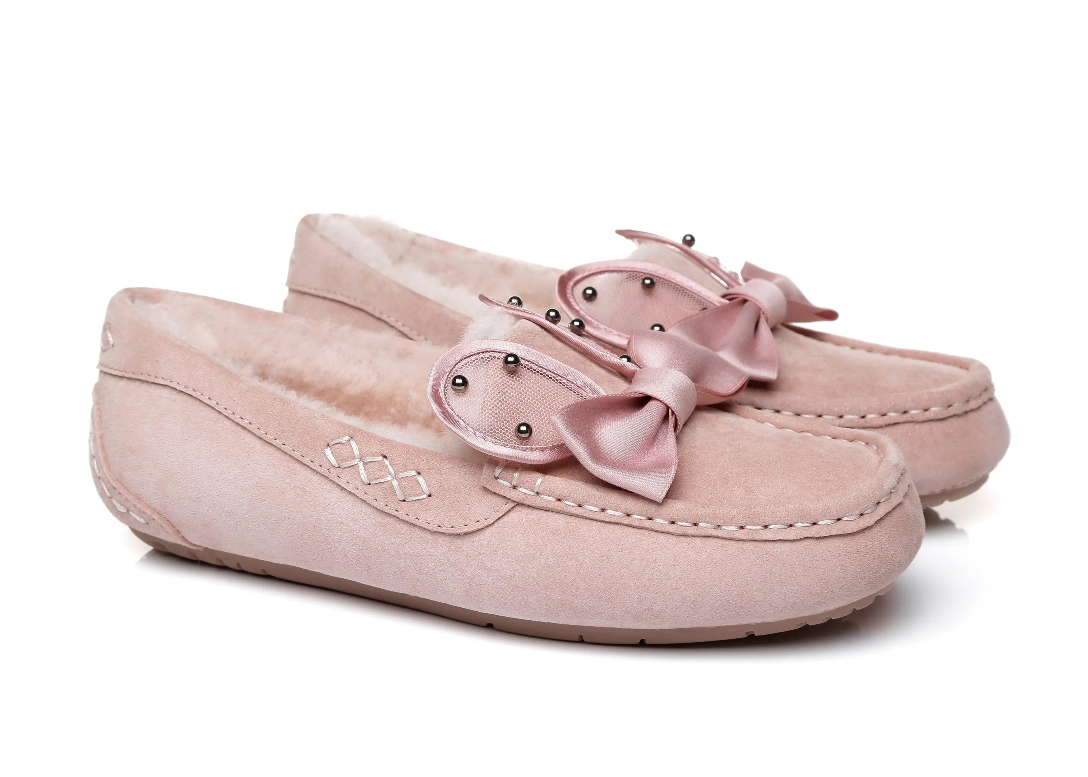 Casual Flats Women Wabbit Moccasin