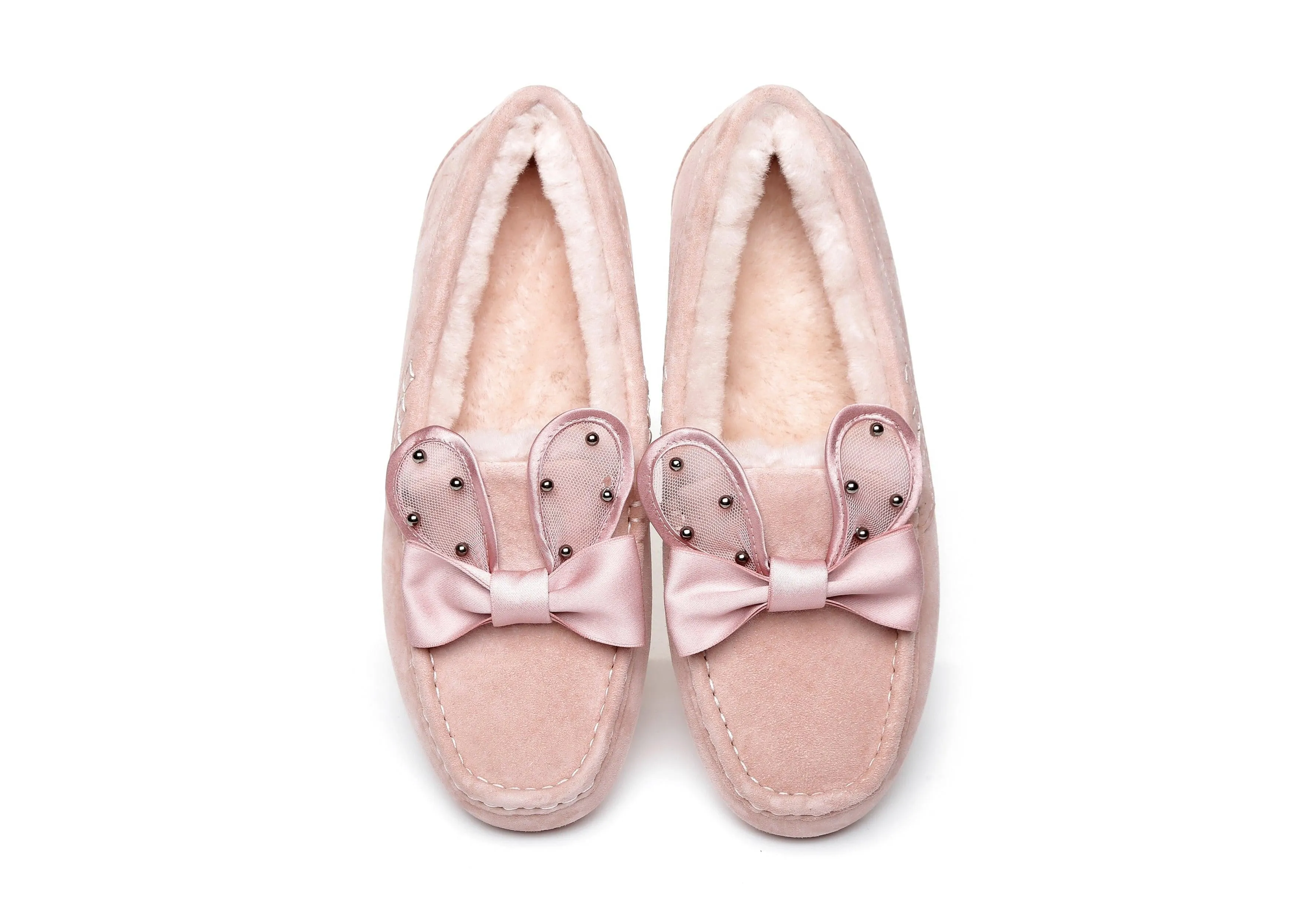 Casual Flats Women Wabbit Moccasin