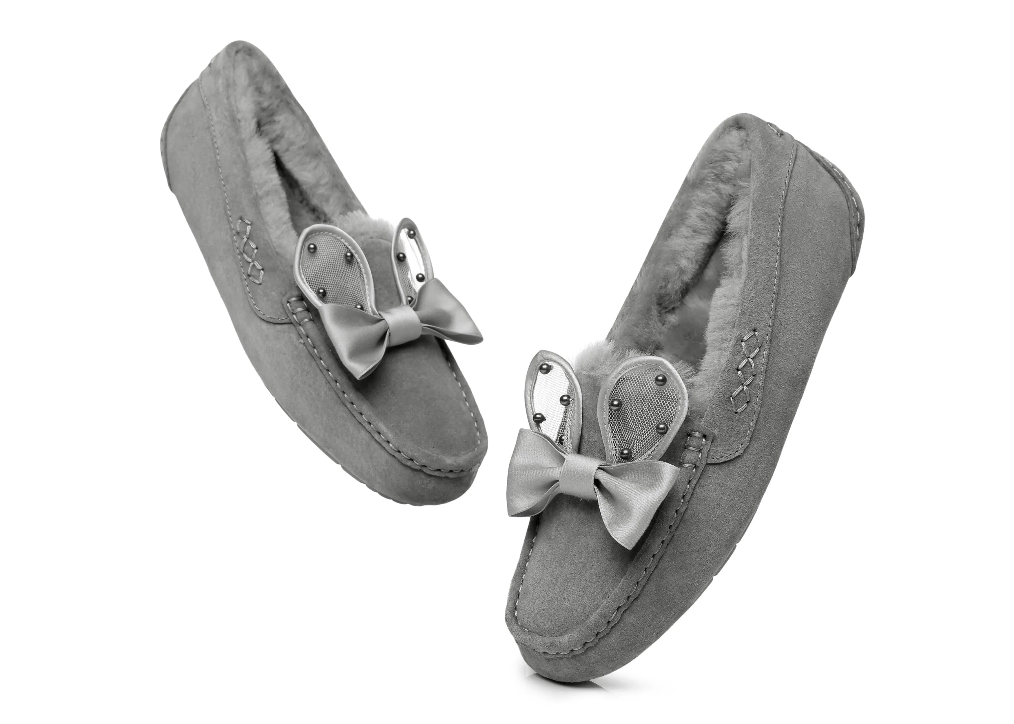 Casual Flats Women Wabbit Moccasin