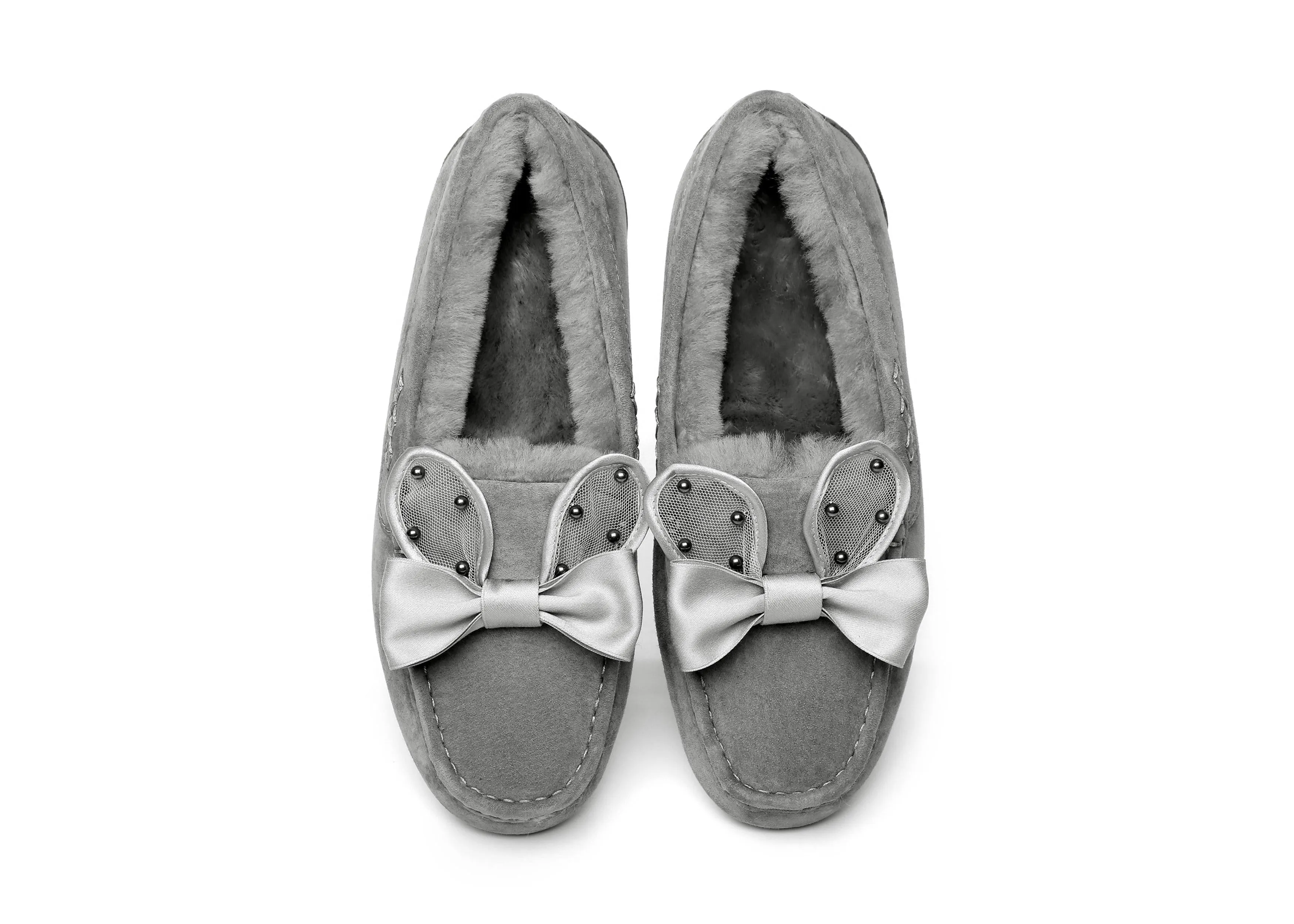 Casual Flats Women Wabbit Moccasin