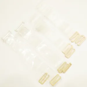 Clear Bra Straps, multiple width, pack of two, frosted and transparent