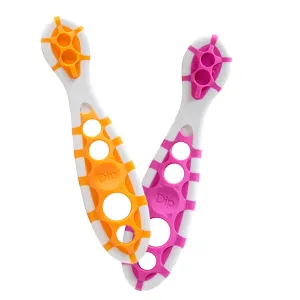 Cognikids Dip® – Weaning Pre-Spoon - Tangerine/Flamingo