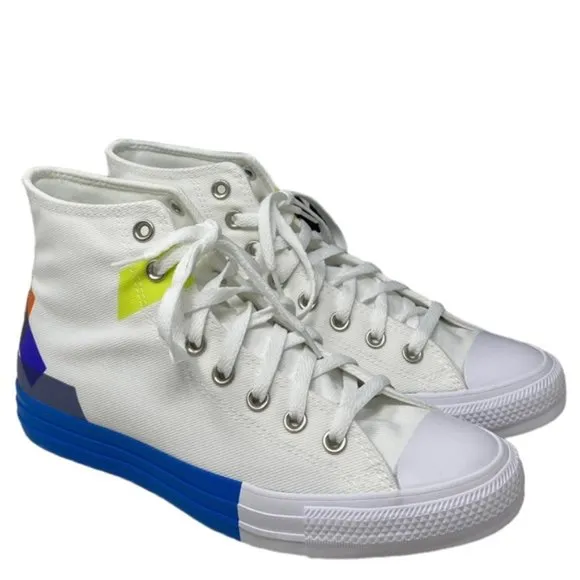 Converse Ctas High Top Shoe Skate For Men Canvas White Multi Sneakers 173184F