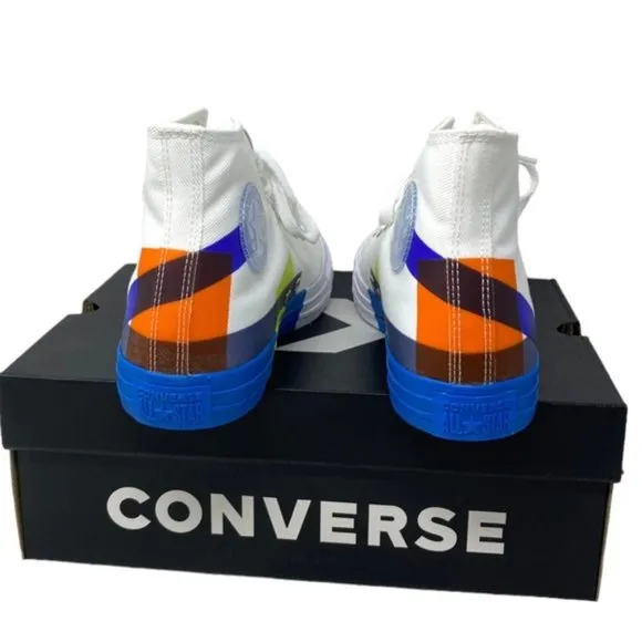 Converse Ctas High Top Shoe Skate For Men Canvas White Multi Sneakers 173184F