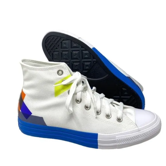 Converse Ctas High Top Shoe Skate For Men Canvas White Multi Sneakers 173184F